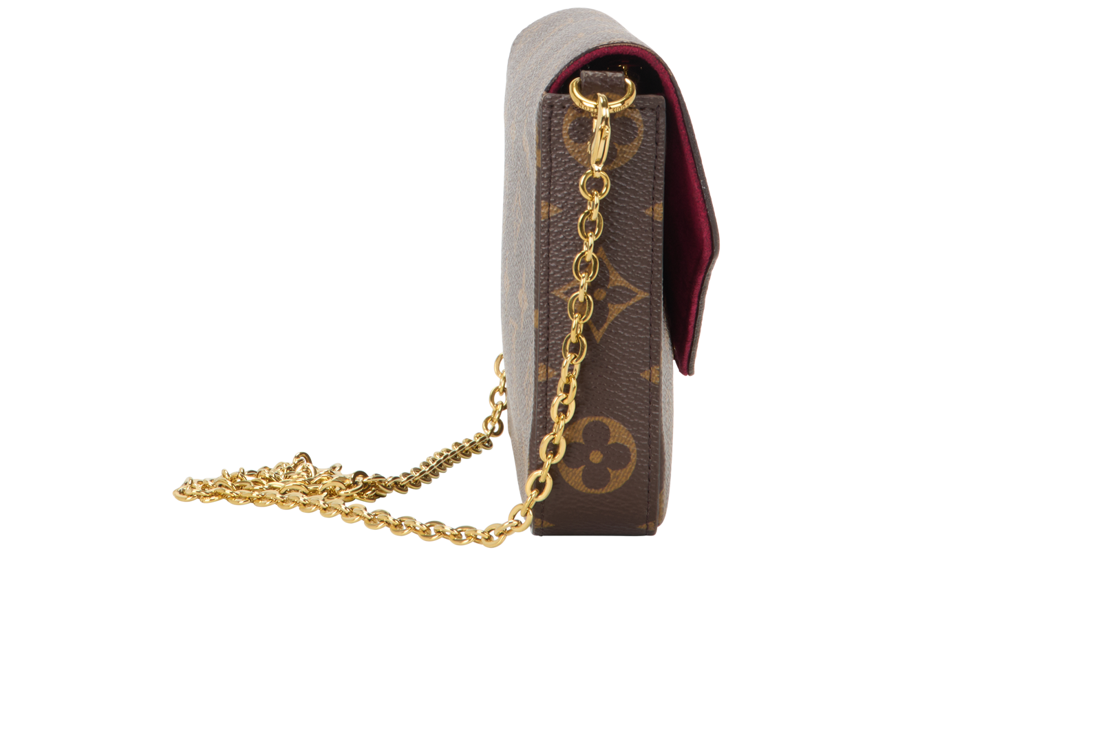 Felicie Pochette, &pound;750, Handbags, Brown, Leather, Side view